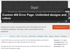 Custom 404 Error Page 