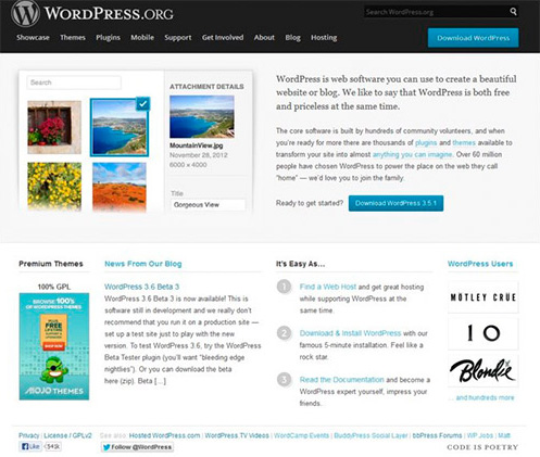 Официальный сайт WordPress