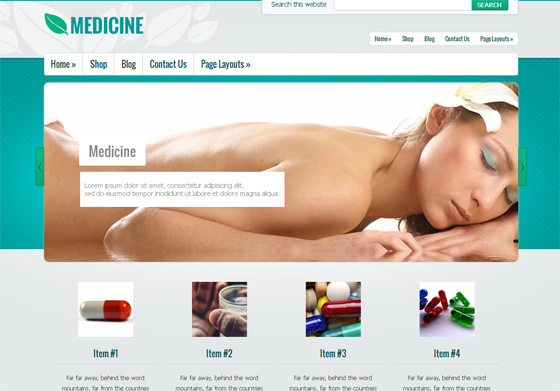 Шаблон сайта о современной медицине