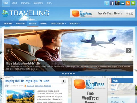 Traveling WordPress Theme
