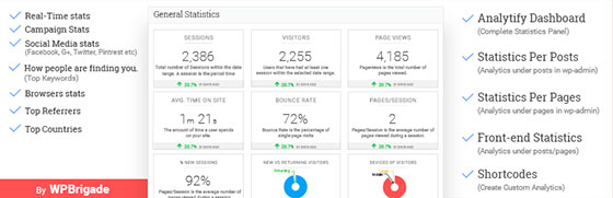 Analytify — Google Analytics Dashboard Plugin